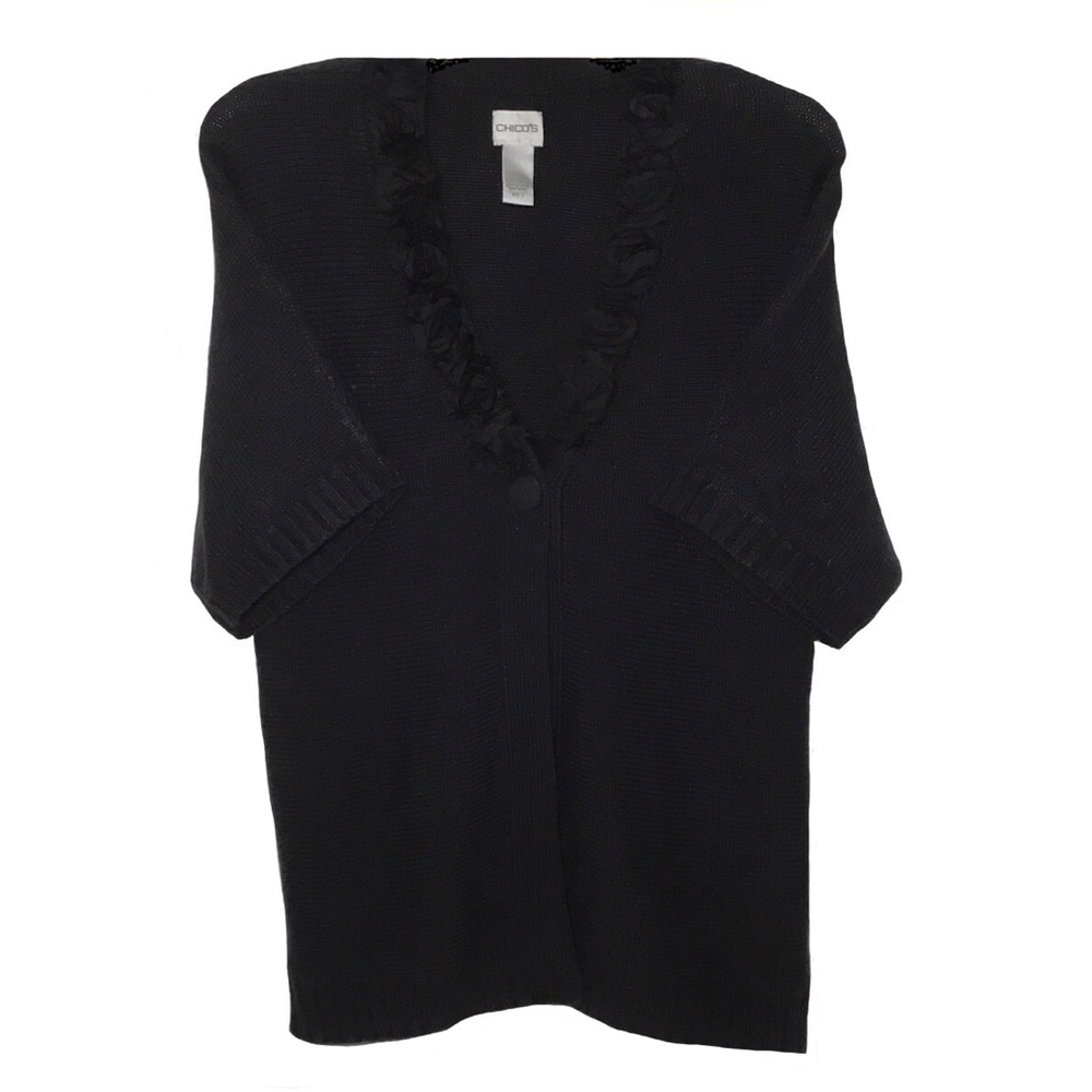 Chico’s Long Short-Sleeve Sweater